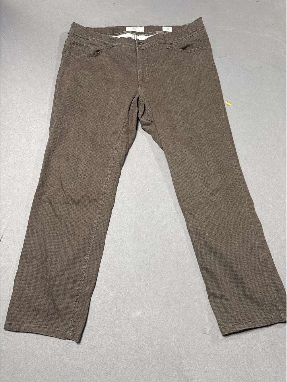 Brax Mens Pants 40 x 32 Cooper Fancy Brown Regular Feel Good Trousers Chino